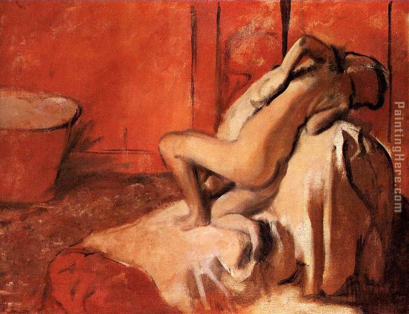 After the Bath XI painting - Edgar Degas After the Bath XI art painting